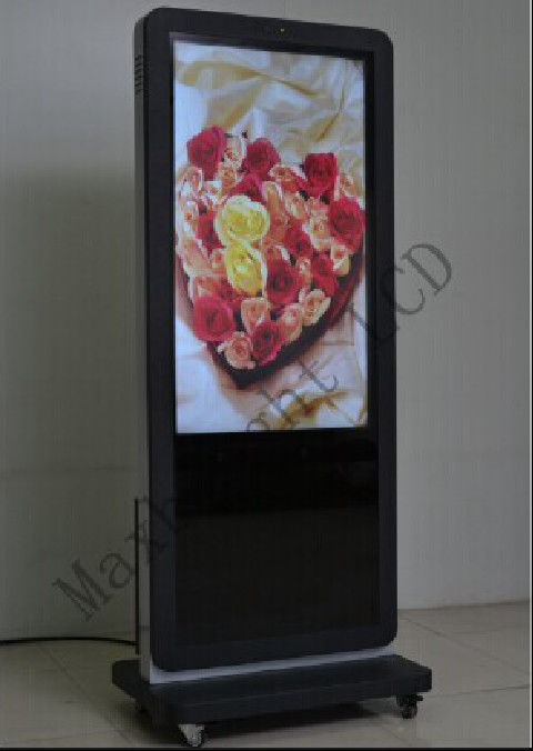 High Bright Double Sided Digital Signage , Free Standing 43" LCD Kiosk Digital Signage